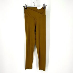 NWT Aerie‎ OFFLINE Real Me Crossover 7/8 Hi Rise Legging Mustard Yellow/Green M